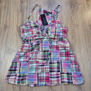 ☆ SOLD ☆ Tommy Hilfiger New Patchwork Quilt Tank Top Sz Small